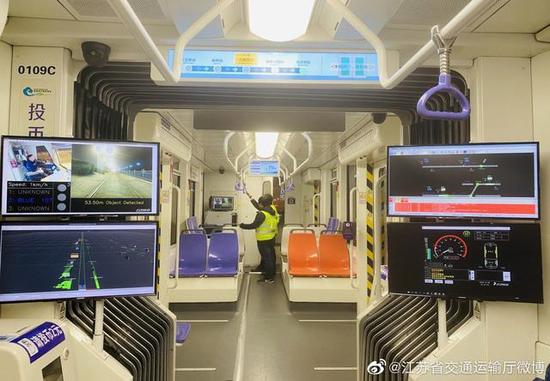 國(guó)內(nèi)首列，自動(dòng)駕駛有軌電車在江蘇淮安試跑成功