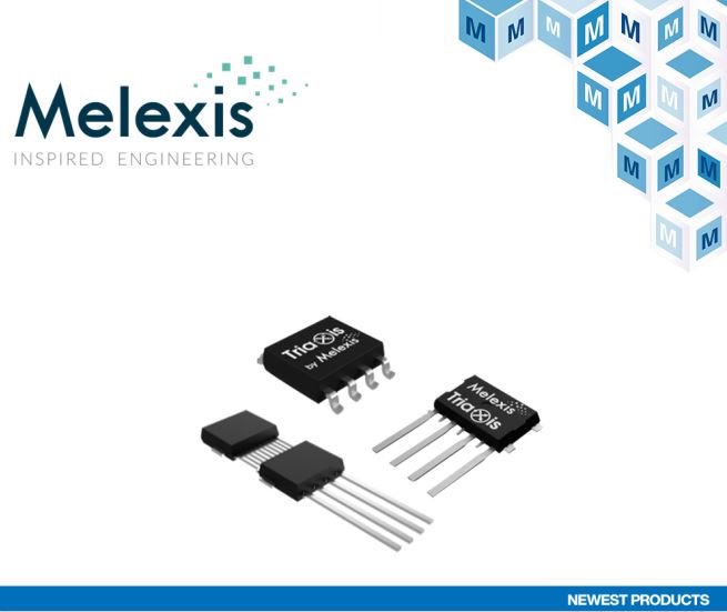 貿(mào)澤電子開售面向高要求汽車應用的Melexis  MLX9042x Triaxis 3D磁性位置傳感解決方案