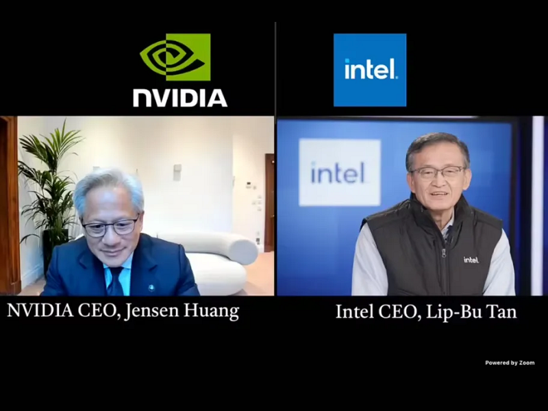 英特爾和NVIDIA將共同開發AI基礎設施和個人計算產品