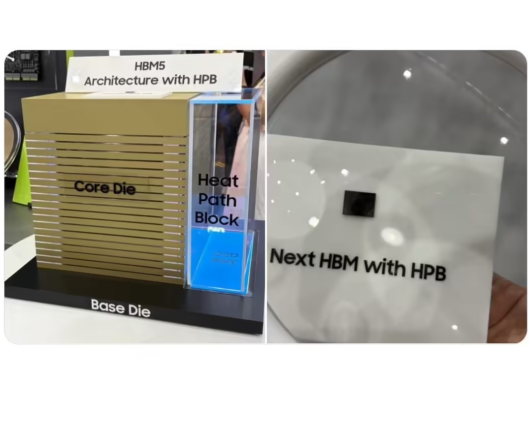三星展示全球首款HBM5内存