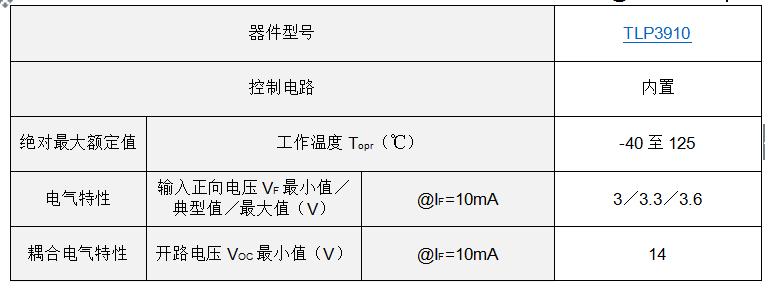 東芝推出用於隔離式固態繼電器的光伏輸出光耦