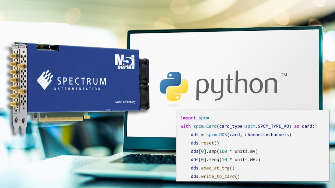 Spectrum仪器为旗下200余款产品提供灵活Python编程功能